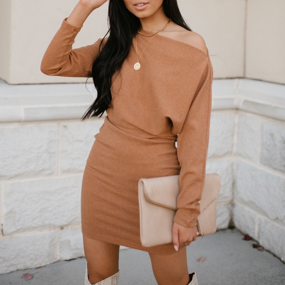 Knit sweater dress